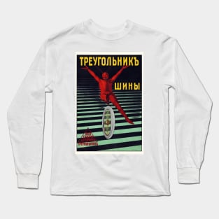 Triangle Tires Russia Vintage Poster ca. 1910 Long Sleeve T-Shirt